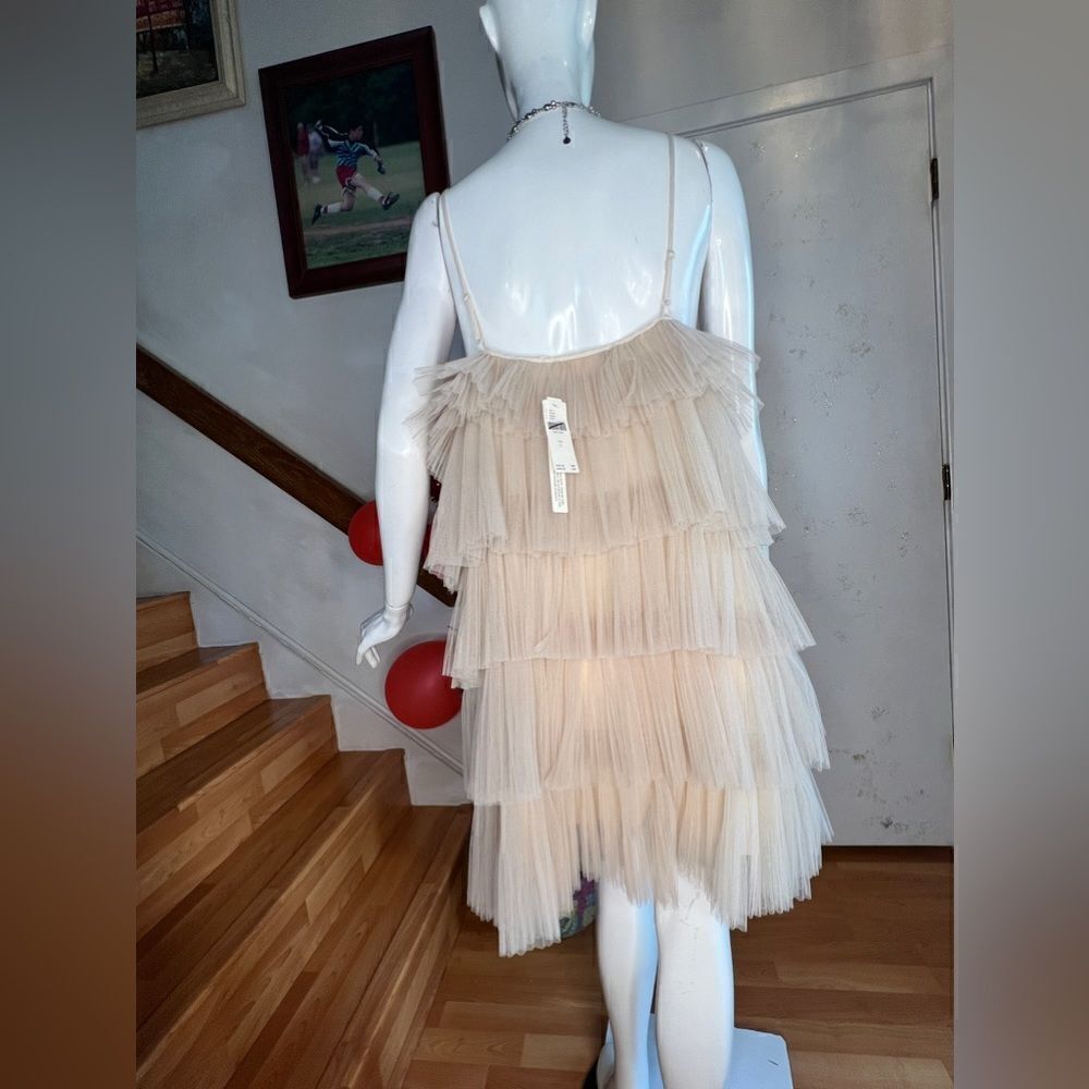 Maeve Strappy Tiered Tulle Mini Dress - Picture 6 of 8